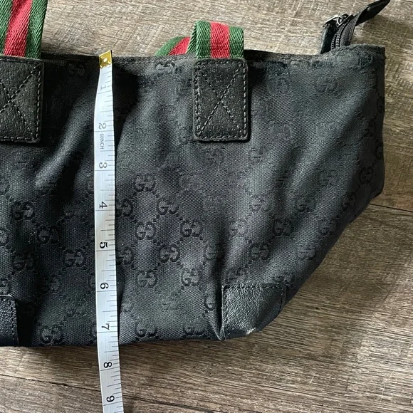 Vintage Gucci GG Canvas Web Handbag - Picture 14 of 16